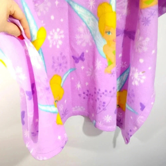Disney Fairies Tinkerbell Snuggler Robe Blanket with Arms Fairy Tink Cozy - Picture 9 of 17